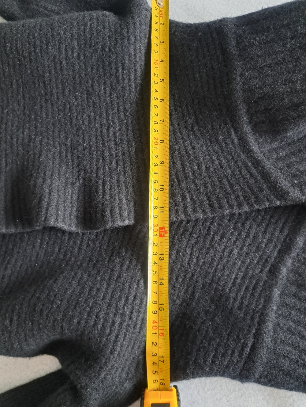 All Saints Black Ribbed Women's Knit Sweater - Picture 5 of 11
